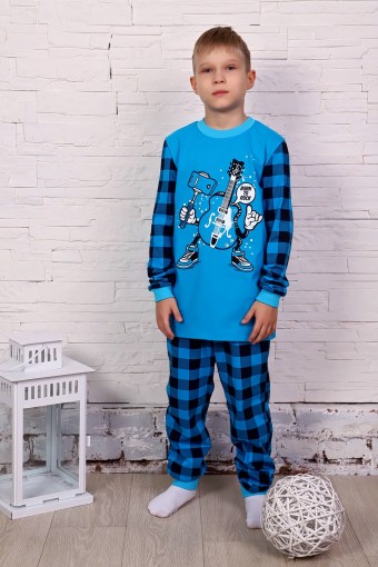 Пижама "Рокер" (Синий) - Альфатекс-Трикотаж
